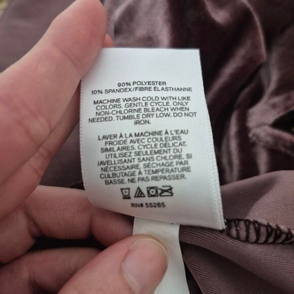 Express Purple Velvet Lace Up Halter Strappy Neck Tank Top Whimsy Boho Size XS - Picture 4 of 4